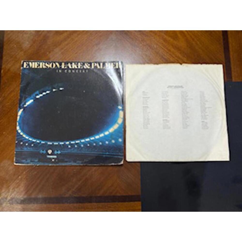 Emerson Lake & Palmer In Concert 12" Vinyl LP Black Good Live Progressive Rock